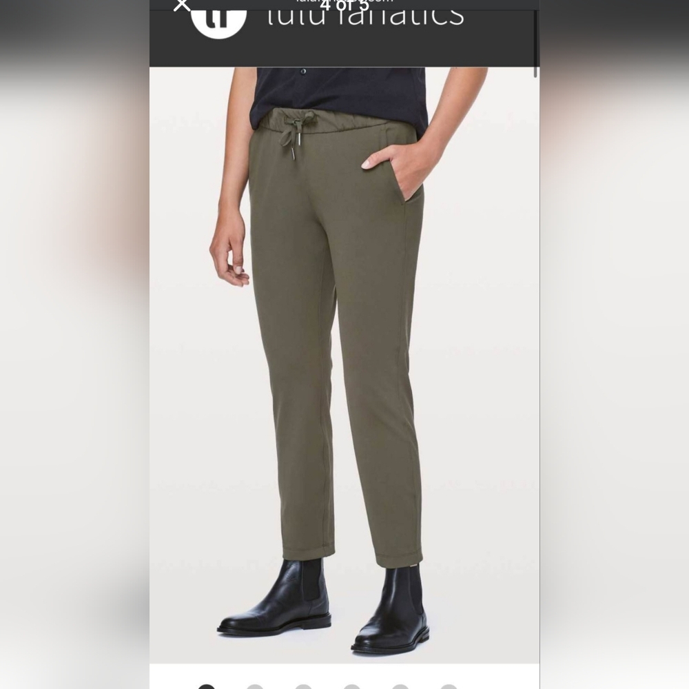 Women's Olive Green Stretch Jogger Pants